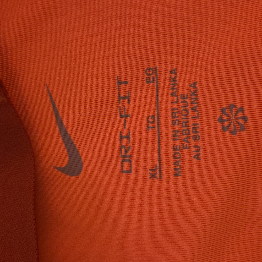 Nike Women's Bright Orange Sports Bra - Picture 3 of 3